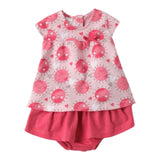 I Do Completo 2 Pezzi T-Shirt-Coulotte per Neonata 4B199 ROSA I DO 