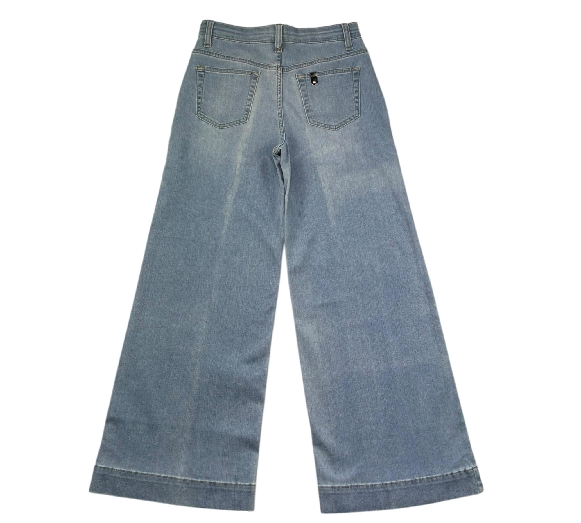 Liu Jo Jeans Tinta Unita Modello Palazzo per Bambina GA3117 AZZURRO LIU JO 