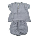 Calamaro Completo 2 Pezzi Camicia-Culotte per Neonato 17727 BLU CALAMARO 