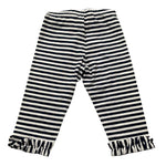 Monnalisa Leggins Fantasia A Righe per Neonata 31A414 BIANCO/BLU MONNALISA 