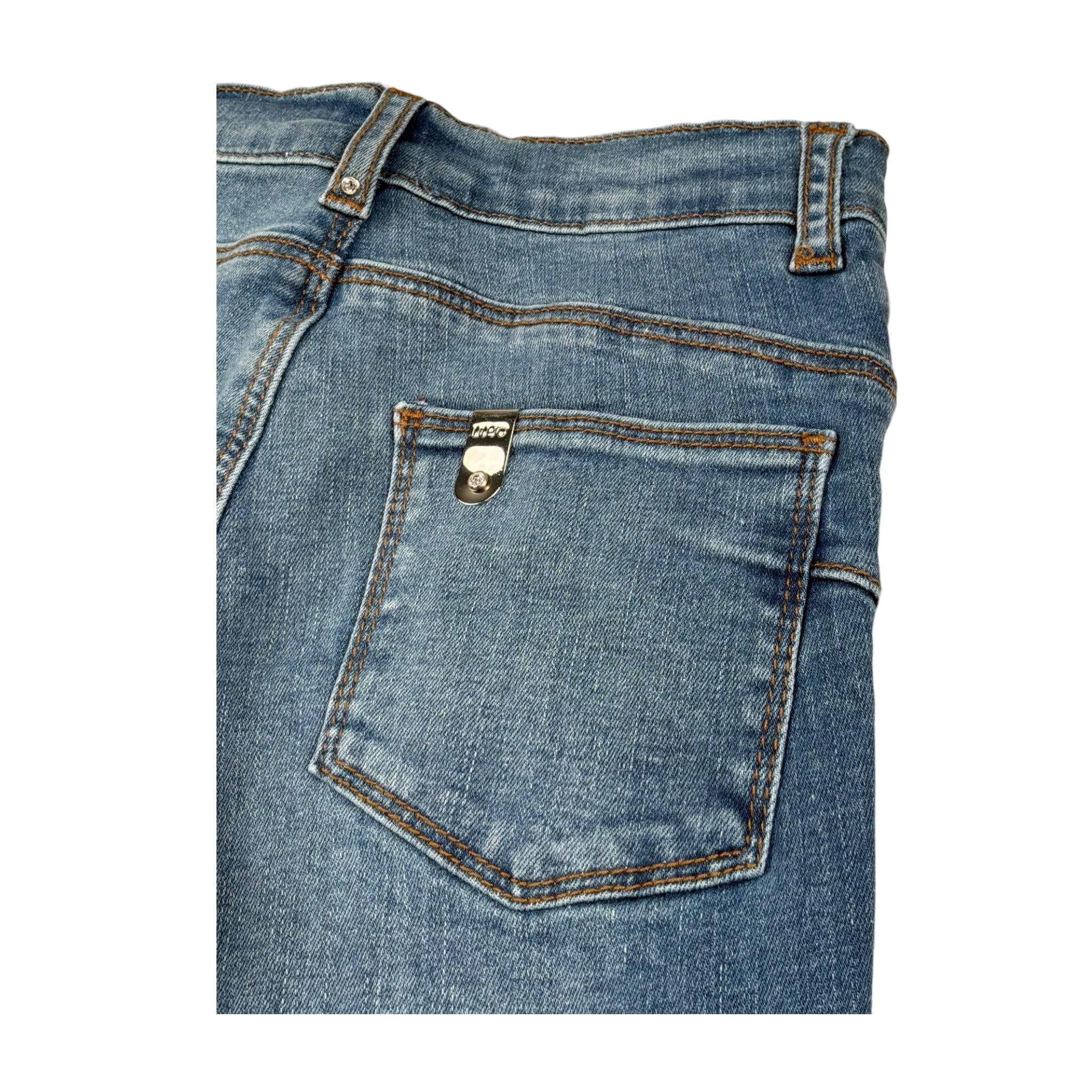 Liu Jo Jeans Tinta Unita con Girovita Regolabile per Bambina KA5067X BLU LIU JO 