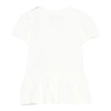 Moschino Abito Tinta Unita con Stampa per Neonata MDV0C7 BIANCO MOSCHINO 