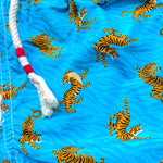 Saint Barth Costume Modello Boxer Tinta Unita con Stampa per Bambino TIGER AZZURRO SAINT BARTH 