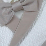 Minu' Completo 4 Pezzi Camicia-Bermuda-Gilet-Papillion per Neonato M4063Z4 BIANCO MINU' 