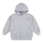 LEVI'S felpa tinta unita con cappuccio e stampa Grigio per Bambina 3EL076 GRIGIO LEVI'S 