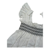 Please Camicia Giromanica Tinta Unita per Neonata CC00300G71 BIANCO PLEASE 