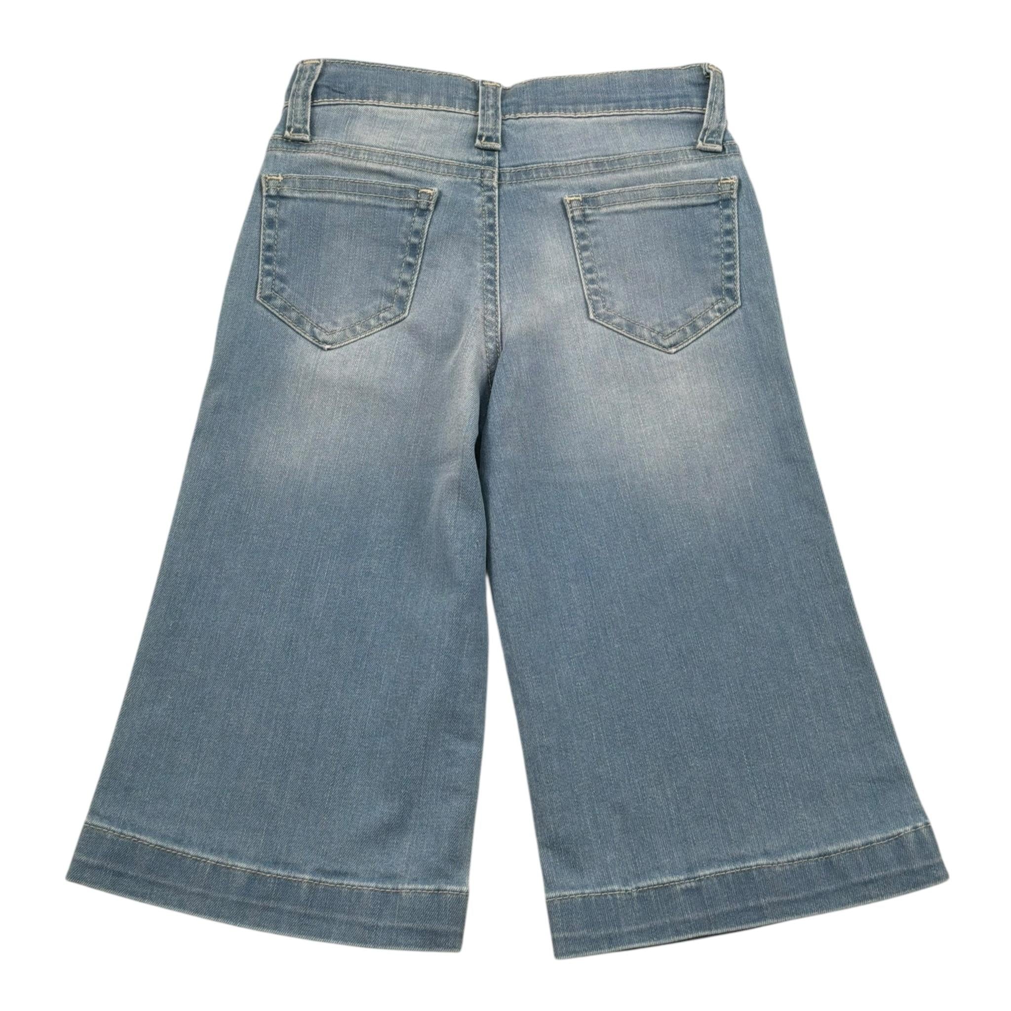 M+E' Jeans Tinta Unita Modello Palazzo per Bambina UE1706NX AZZURRO M+E' 