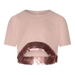 Fun & Fun Camicia Mezza Manica Tinta Unita Paillettes per Bambina FCJTRP01065 ROSA FUN & FUN 