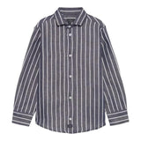 Fay Camicia Tinta Unita Manica Lunga con Fantasia A Righe per Neonato FW5P60XN BLU FAY 