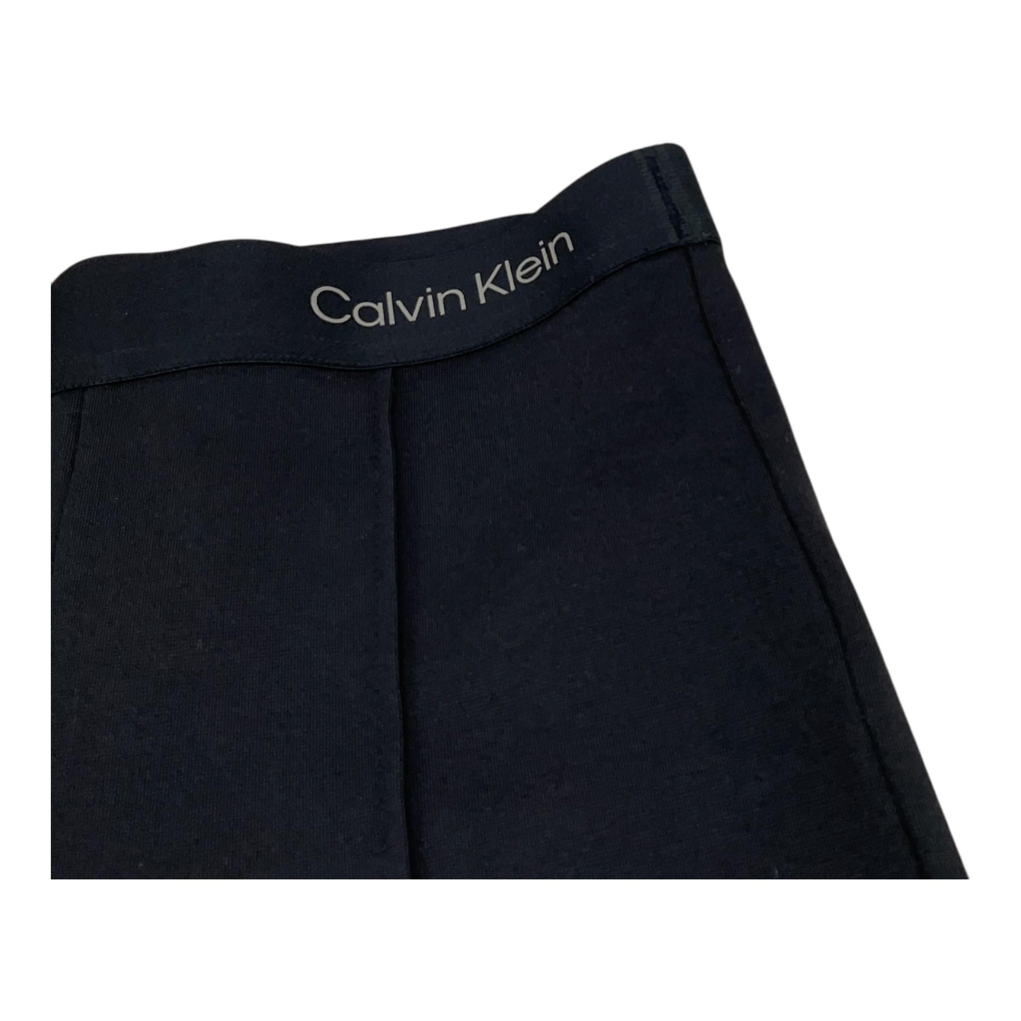 Calvin Klein Pantalone Tinta Unita Modello A Zampa con Logo per Bambina IG0IG02874 NERO CALVIN KLEIN 