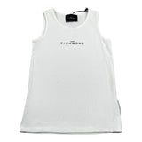 John Richmond Canotta Tinta Unita con Logo per Bambino RGP26004CN BIANCO JOHN RICHMOND 