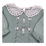 Marlu' Tutina Manica Lunga Tinta Unita con Colletto per Neonata EF1910 VERDE MARLU' 