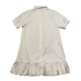 Gaelle Abito Mezza Manica Tinta Unita con Brillantini per Bambina 2746V00368 BIANCO GAELLE 