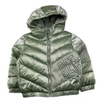 REFRIGUE giubbino tinta unita con cappuccio e stampa logo Verde per Neonata 2881O00003 VERDE REFRIGUE 