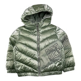 REFRIGUE giubbino tinta unita con cappuccio e stampa logo Verde per Neonata 2881O00003 VERDE REFRIGUE 