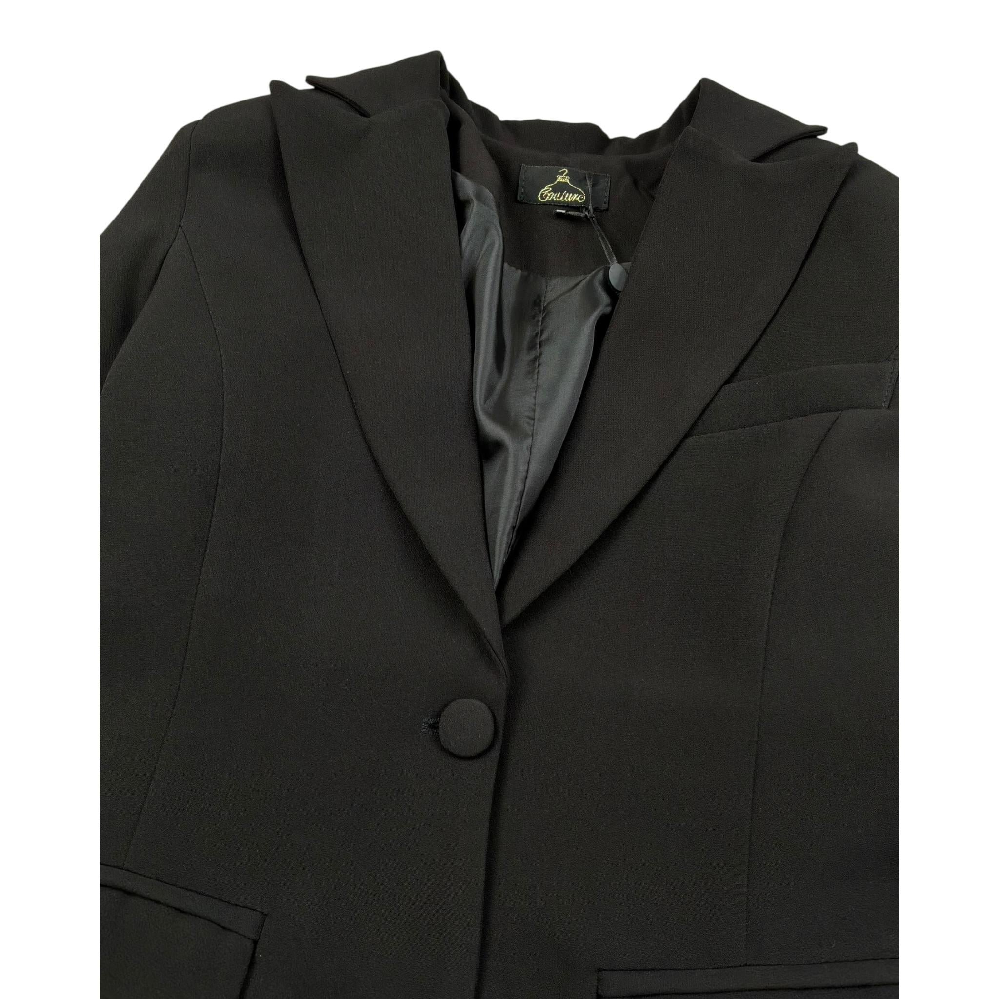 Fun & Fun Giacca Tinta Unita per Bambina FNCJJK16374 NERO FUN & FUN 