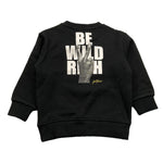 JOHN RICHMOND felpa chiusa girocollo tinta unita cn logo Nero per Neonato RIA24064FEOF NERO JOHN RICHMOND 