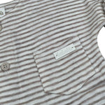 Lalalu' Pagliaccetto Bicolroe con Fantasia A Righe per Neonata TML4P BIANCO LALALU' 