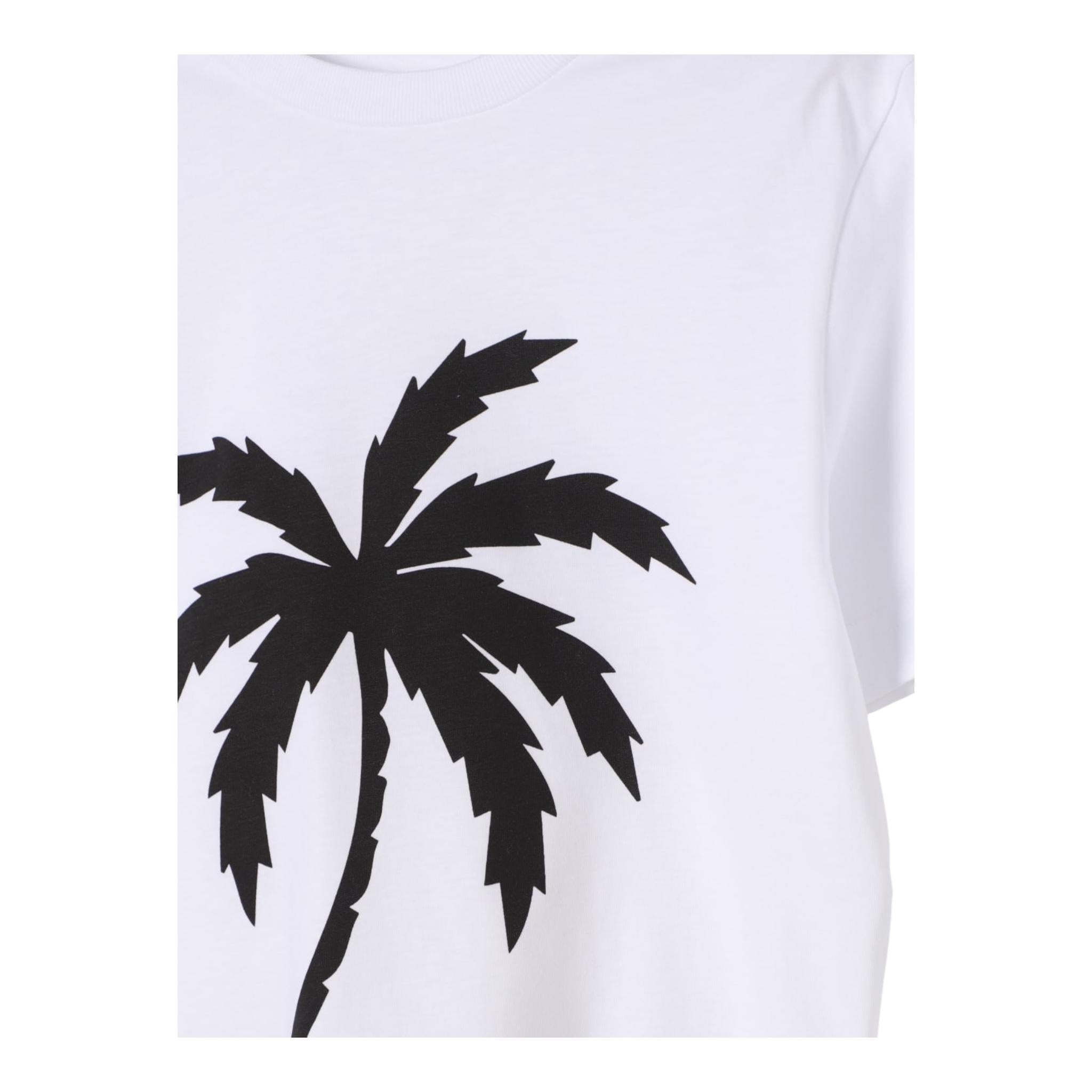 N°21 T-Shirt Tinta Unita Girocollo con Stampa per Bambino N2104G BIANCO N°21 