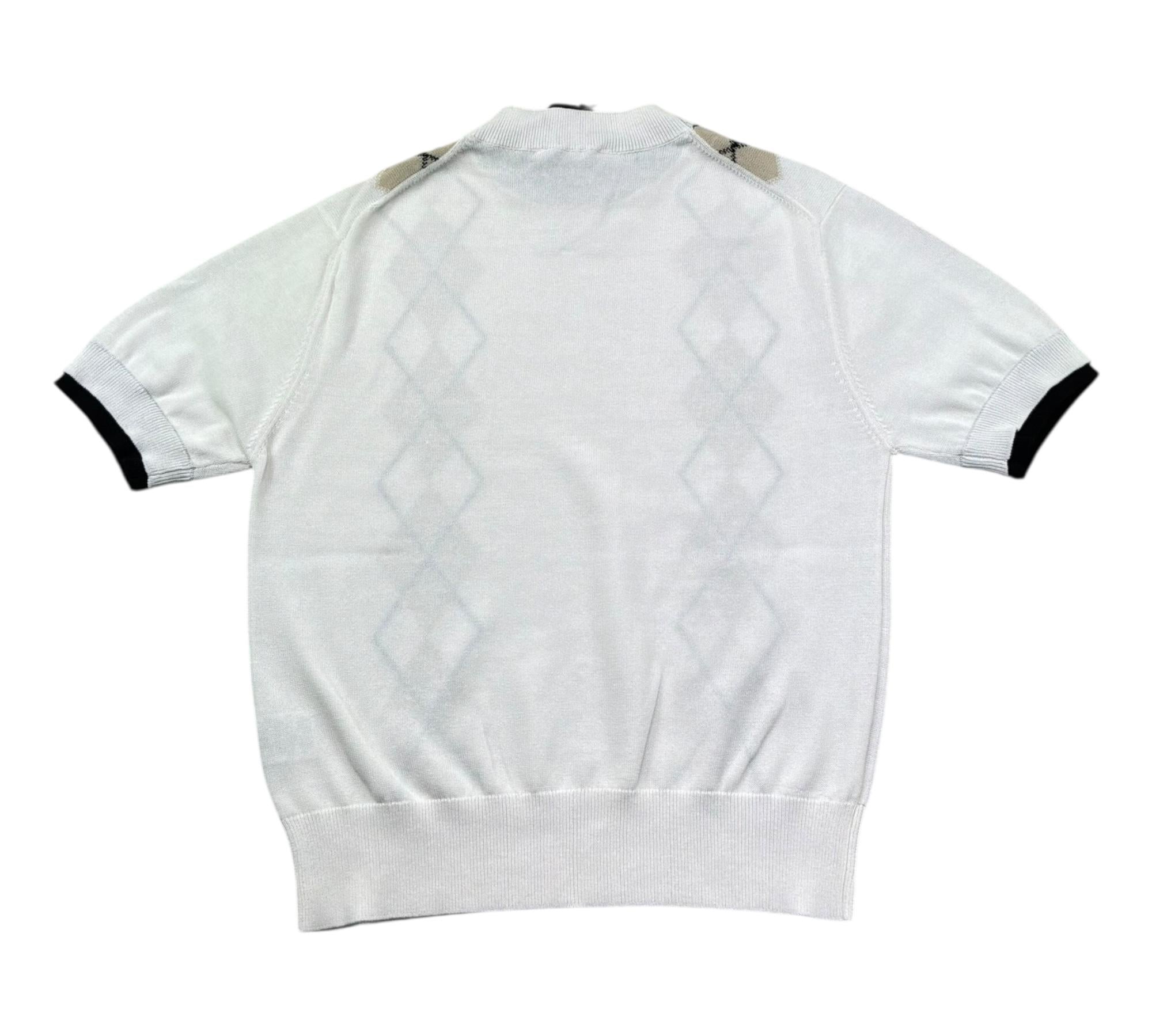 Paolo Pecora T-Shirt Girocollo Tinta Unita con Ricami In Maglia per Bambino PP4284 BIANCO PAOLO PECORA 