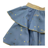 LIU JO gonna tinta unita con stampe logo Azzurro per Bambina KF4050 AZZURRO LIU JO 