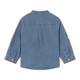 Mayoral Camicia In Denim con Collo Coreano per Neonato 1118 BLU MAYORAL 