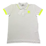 Bikkembergs Polo Mezza Manica Tinta Unita con Ricamo Logo per Bambino BK3274 BIANCO BiKKEMBERGS 