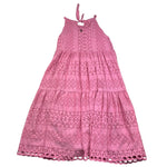 Dixie Abito Bretelline Tinta Unita In Pizzo San Gallo per Bambina AB91240G39 ROSA DIXIE 