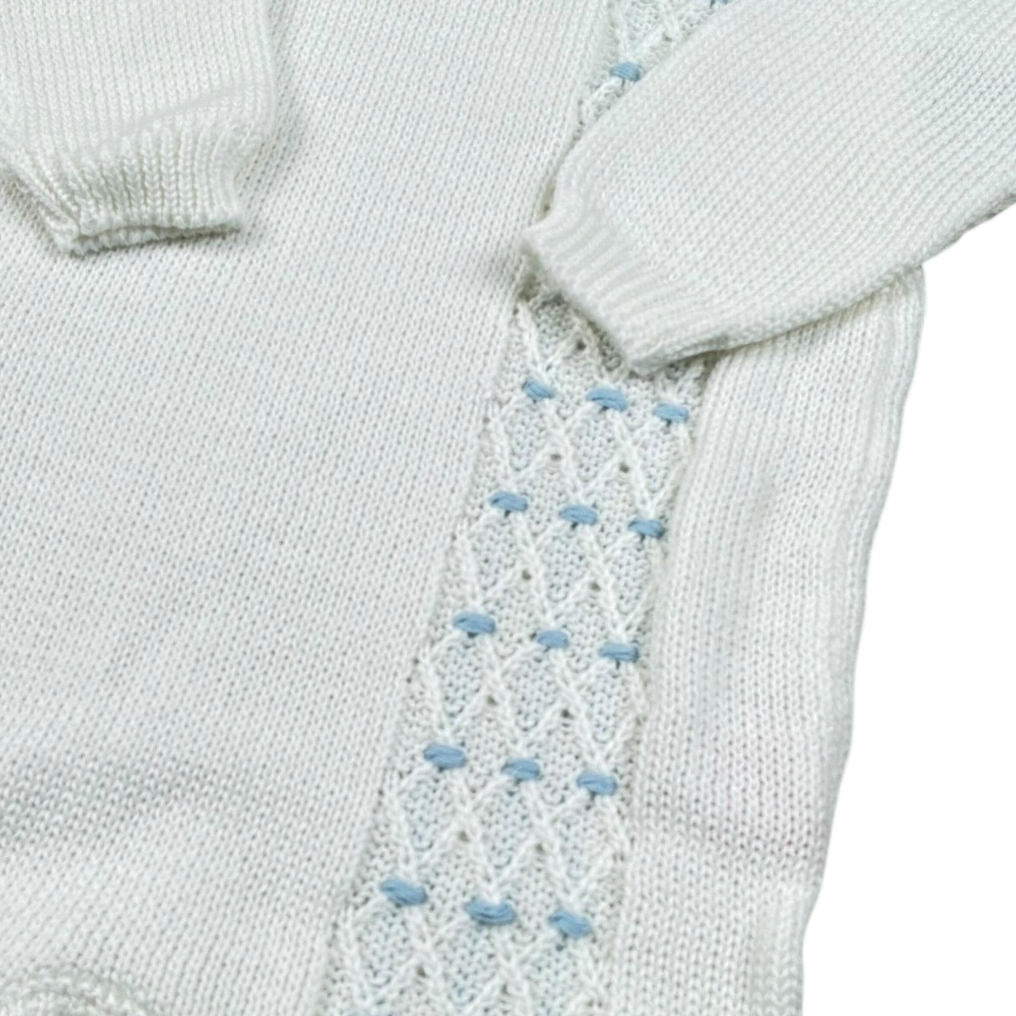 Scaldacuore Tutina Tinta Unita In Maglia per Neonato PS01PE24 BIANCO SCALDACUORE 
