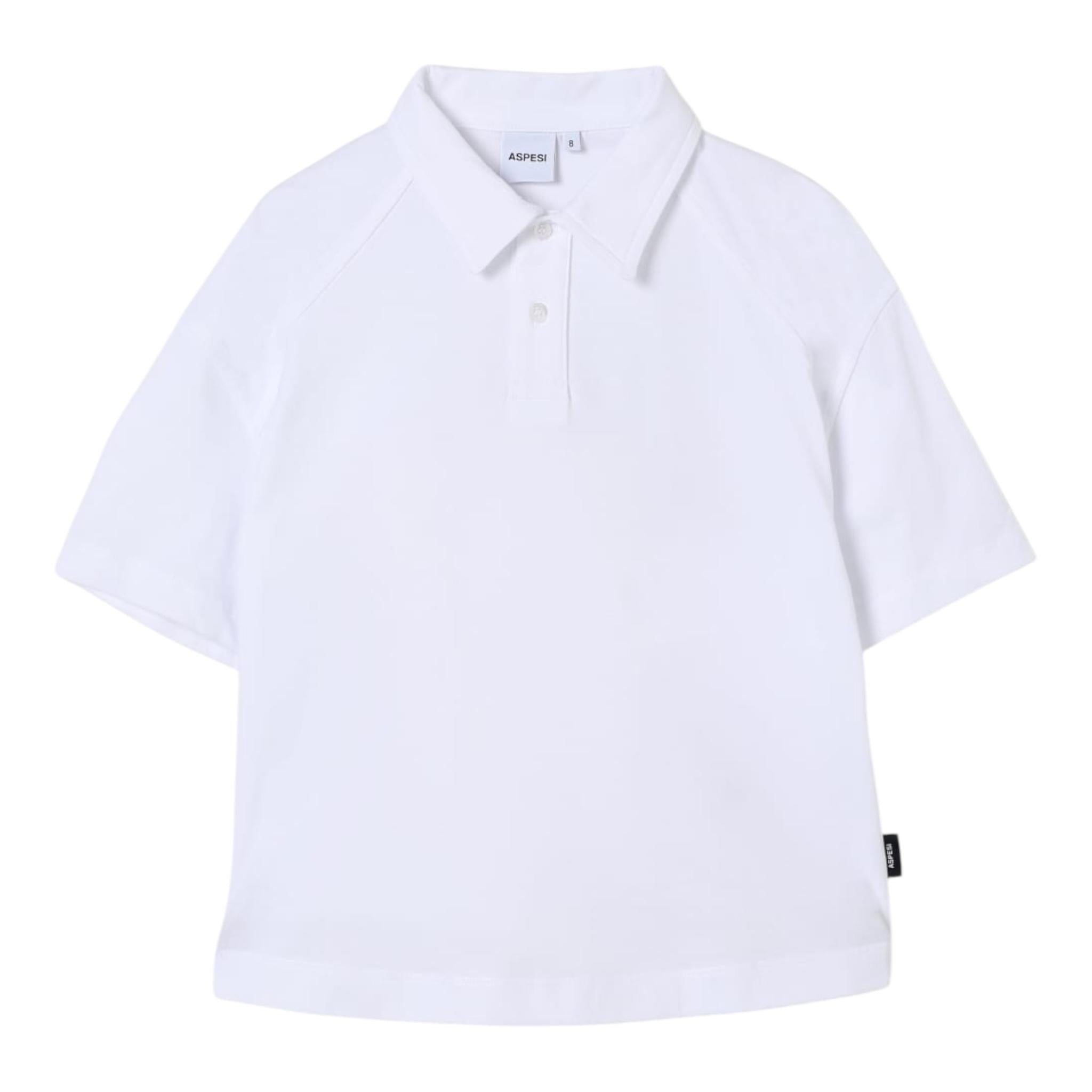 Aspesi Polo Mezza Manica Tinta Unita per Bambino S25005PCM0122 BIANCO ASPESI 