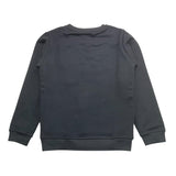 MOUSSE felpa girocollo tinta unita con stampa Nero per Bambino HKFG370B NERO MOUSSE 