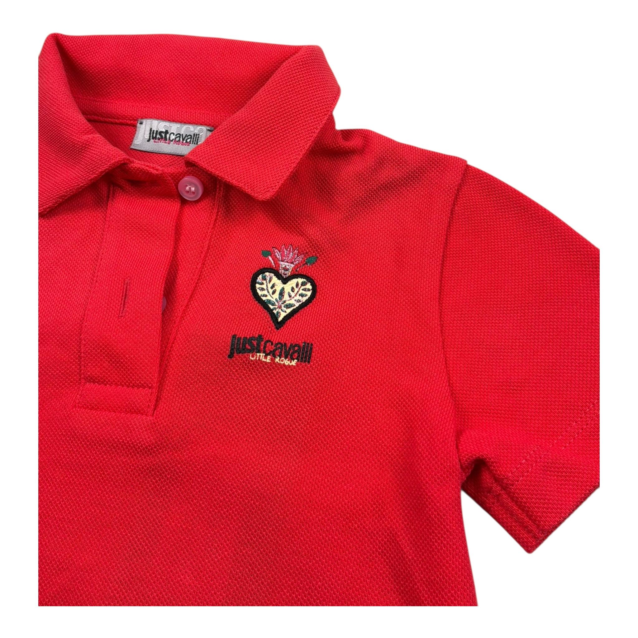 Just Cavalli Polo Mezza Manica Tinta Unita per Neonata JIP26119PO ROSSO JUST CAVALLI 