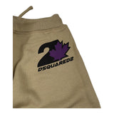 Dsquared2 Pantalone Tuta Tinta Unita con Logo per Bambino DQ2473 VERDE DSQUARED2 