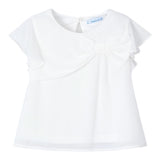 Mayoral Camicia Mezza Manica Tinta Unita per Neonata 3182N BIANCO MAYORAL 