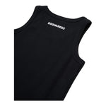 Dsquared2 Canotta Girocollo Tinta Unita con Logo per Bambino DQ2783 NERO DSQUARED2 