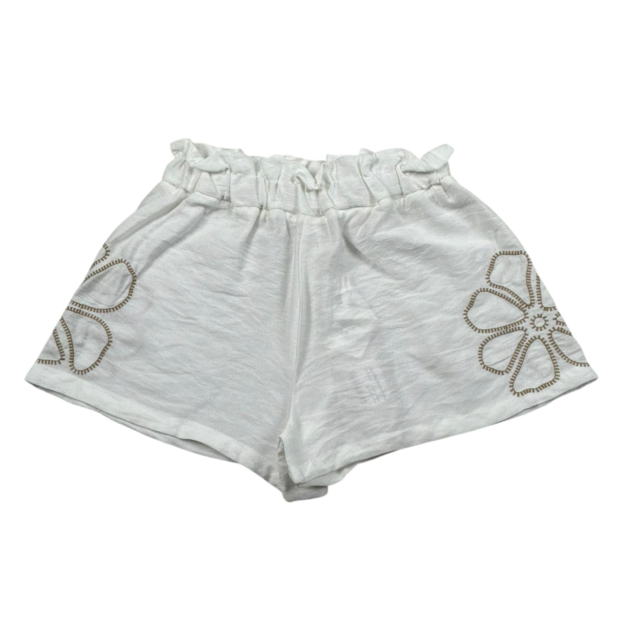 M+E' Short tinta unita Cn Elastic In Vita Bianco per Bambina UE1698 BIANCO M+E' 
