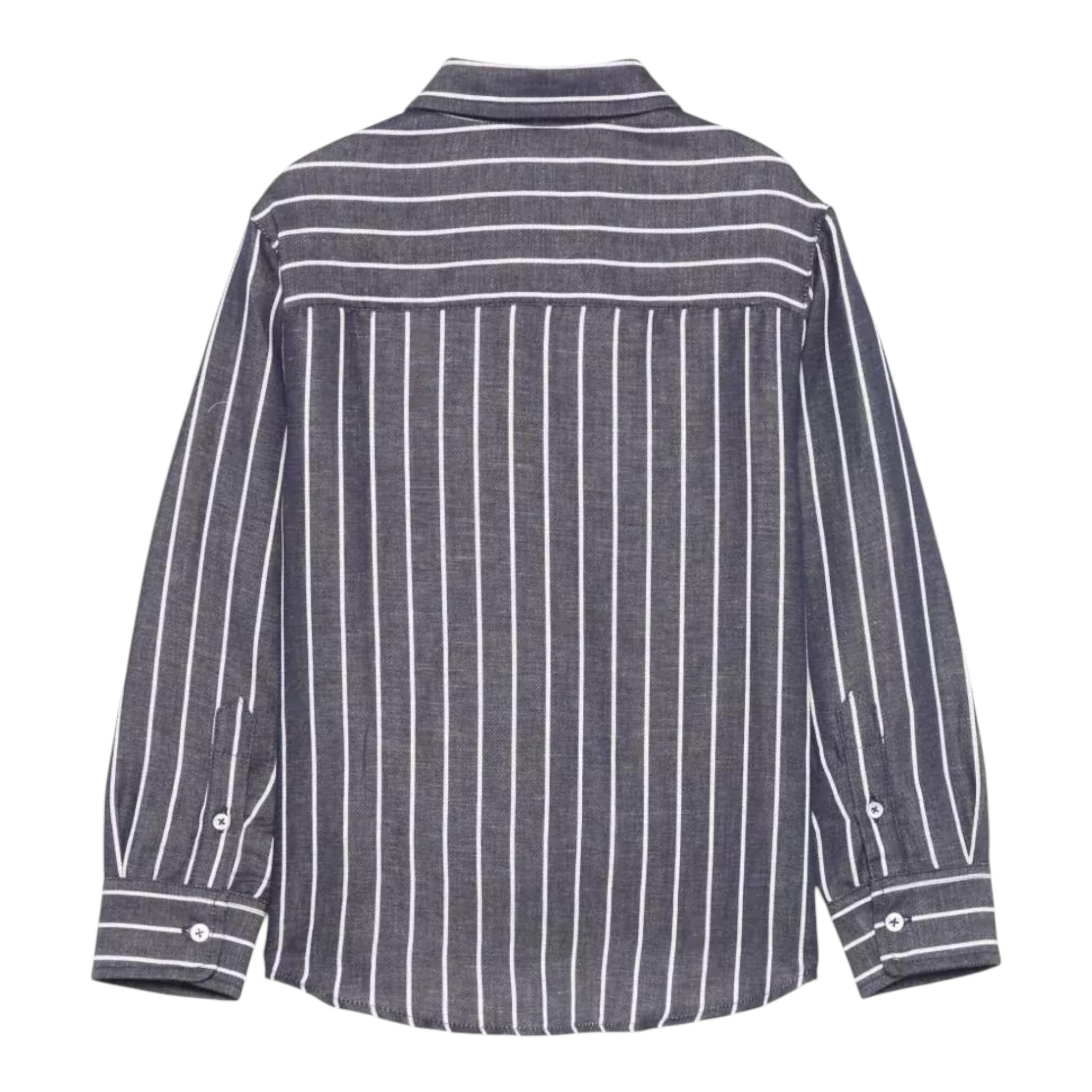 Fay Camicia Tinta Unita Manica Lunga con Fantasia A Righe per Neonato FW5P60XN BLU FAY 