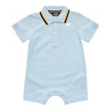 K-Way Pagliaccetto Mezza Manica Tinta Unita con Stampa per Neonato K71373W AZZURRO K-WAY 