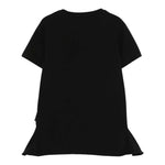 John Richmond T-Shirt Girocollo Tinta Unita con Stampa per Bambina RGP25139TSX NERO JOHN RICHMOND 