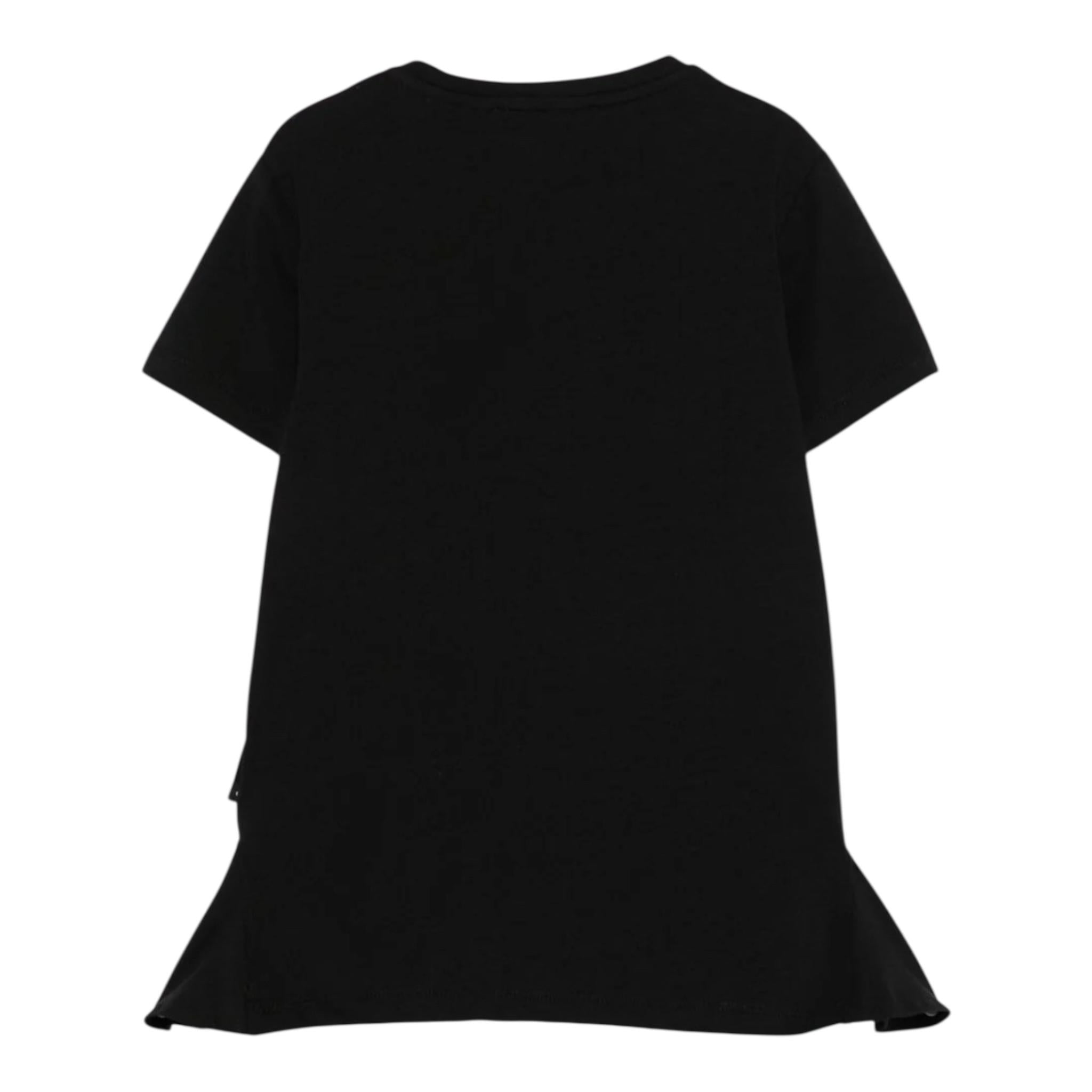 John Richmond T-Shirt Girocollo Tinta Unita con Stampa per Bambina RGP25139TSX NERO JOHN RICHMOND 