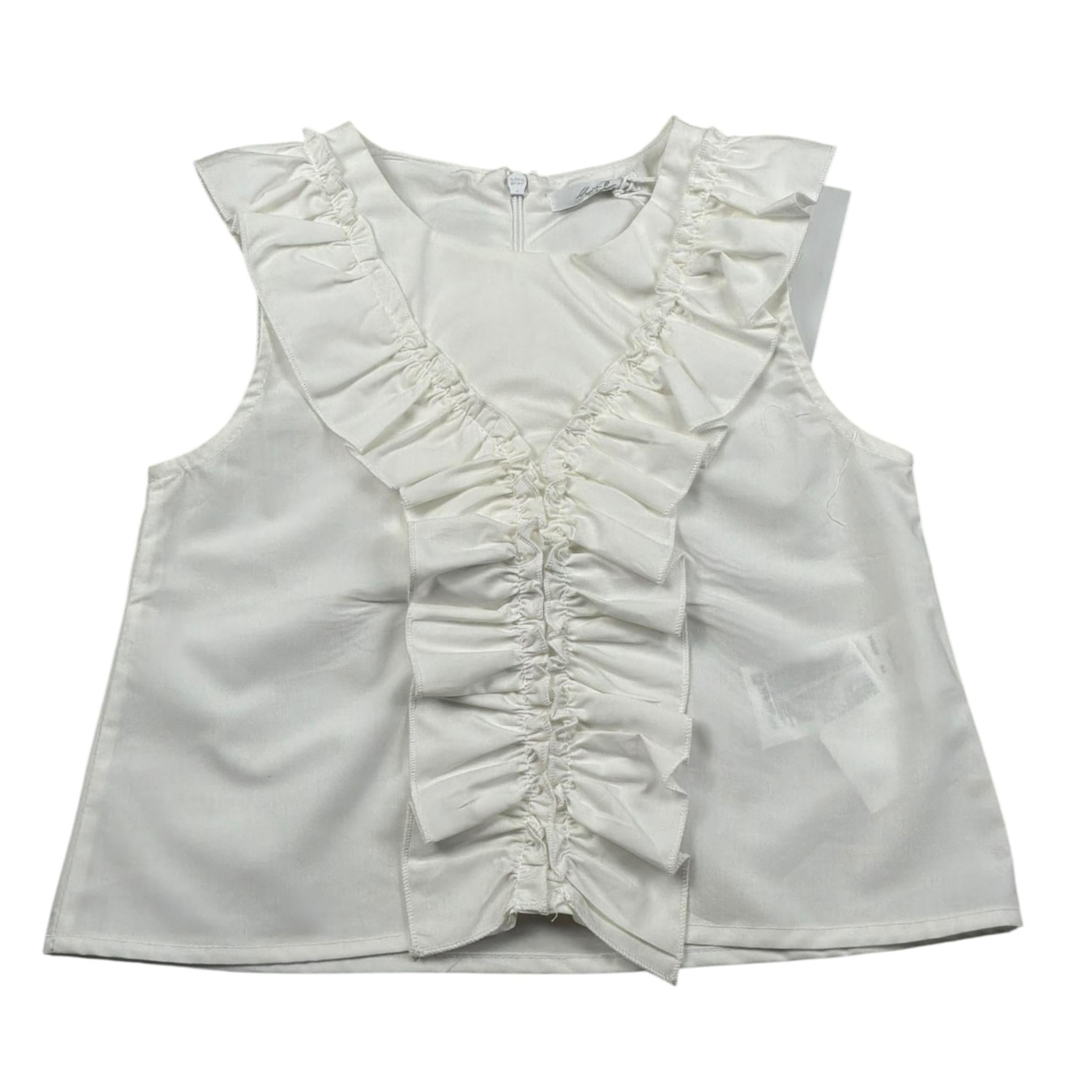 M+E' Camicia Giromanica tinta unita Bianco per Bambina UE0895 BIANCO M+E' 