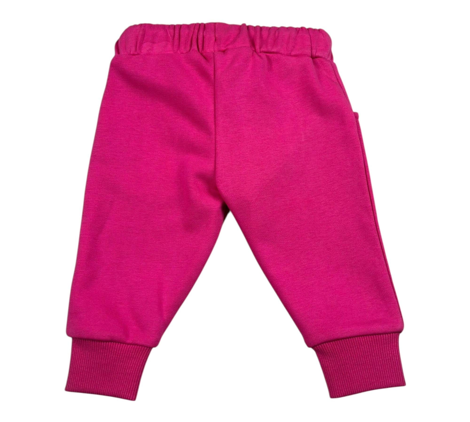 John Richmond Pantalone Tuta Tinta Unita con Logo per Neonata RIP26033PAA FUXIA JOHN RICHMOND 
