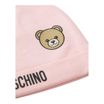 Moschino Cappello Tinta Unita con Stampa per Neonata MUX05AF ROSA MOSCHINO 