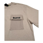 Disclaimer T-Shirt Girocollo Tinta Unita con Taschino per Bambino 25EDK58460 BEIGE DISCLAIMER 