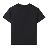 Dkny T-Shirt Girocollo Tinta Unita con Stampa per Bambino D62237 NERO DKNY 