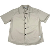 Paolo Pecora Camicia Mezza Manica Tinta Unita per Bambino PP4309 BEIGE PAOLO PECORA 