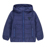 Guess Giubbino Tinta Unita con Cappuccio per Neonato H4BT03WCFM0 BLU GUESS 
