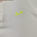 Sun68 Polo Mezza Manica Tinta Unita per Bambino CPA35343 BIANCO SUN68 