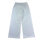 Moschino Pantalone Tinta Unita Modello A Palazzo per Bambina HDP070 BIANCO MOSCHINO 