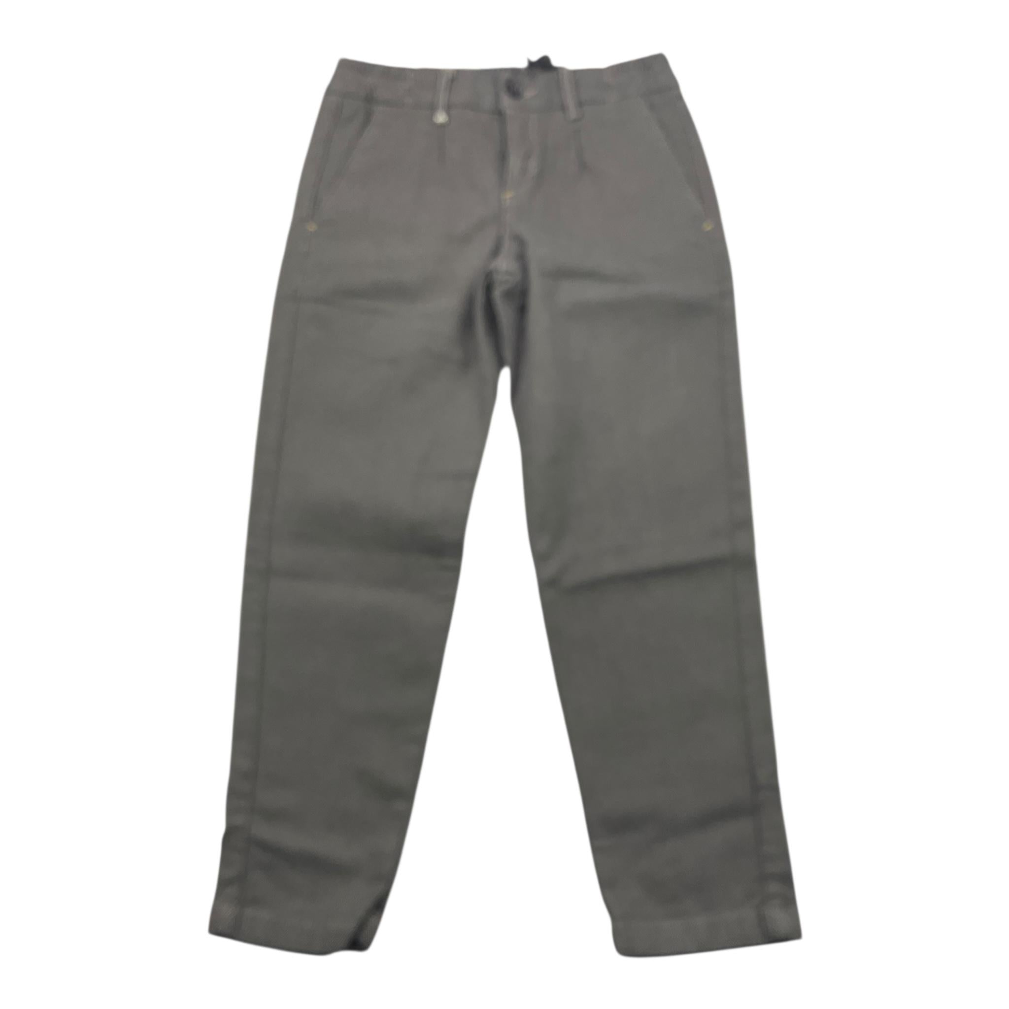 BERNA pantalone tinta unita con microfantasia Nero per Bambino K22566 NERO BERNA 